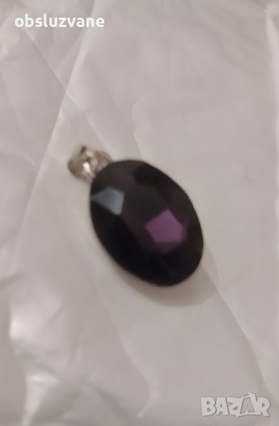 Мистичен медальон опушен кварц Виолет, снимка 1