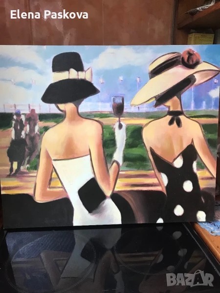 репродукция на платно размери 56/46 см. , снимка 1