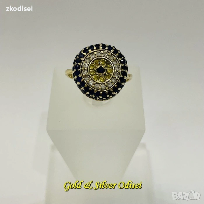 ЗЛАТЕН ПРЪСТЕН 4,86ГР. РАЗМЕР:54 14КР. ПРОБА:585 МОДЕЛ:4977-1, снимка 1