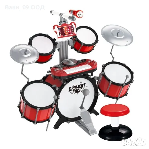 Макси комплект барабани с пиано и DJ пулт , снимка 1