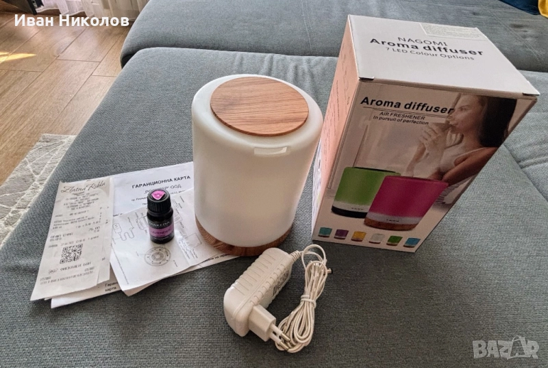 Арома дифузер Nagomi със 7 LED светлини, снимка 1