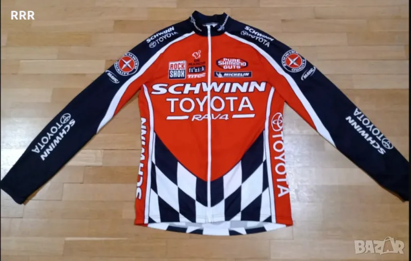 De Marchi Toyota вело джърси дълъг ръкав колоездачно горнище тениска колоездене, снимка 1