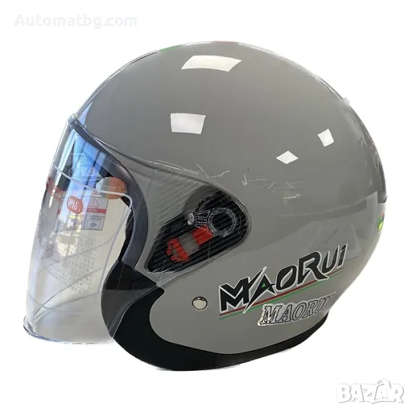 Каска Automat, За мотор, скутер и др, Сив, снимка 1