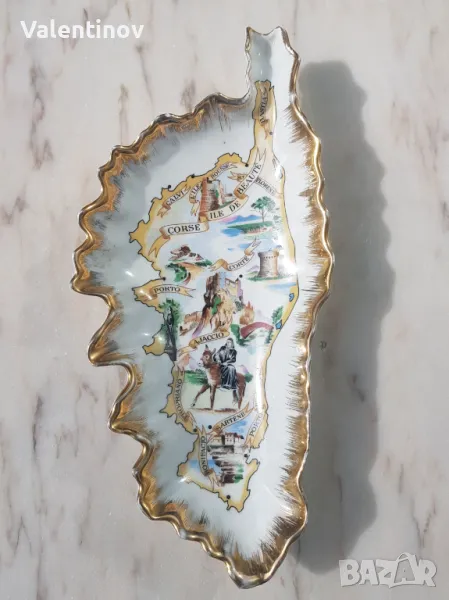 Старинна порцеланова купа- остров Корсика, снимка 1