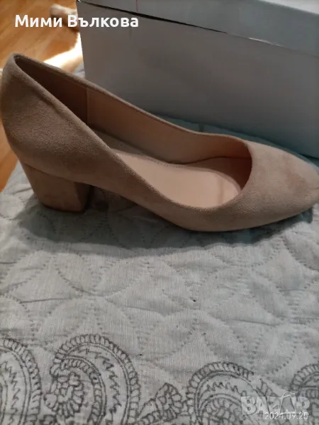 Продавам велурени обувки, снимка 1