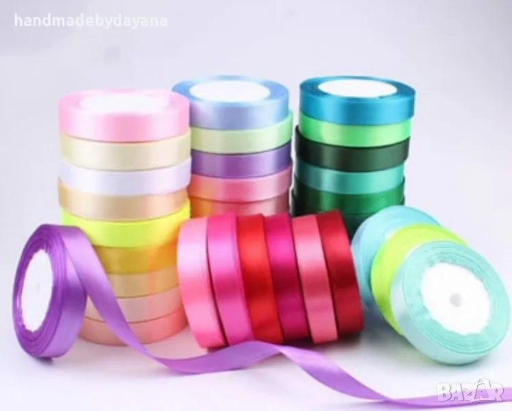 Сатенена лента/ панделка /22метра /6мм, снимка 1