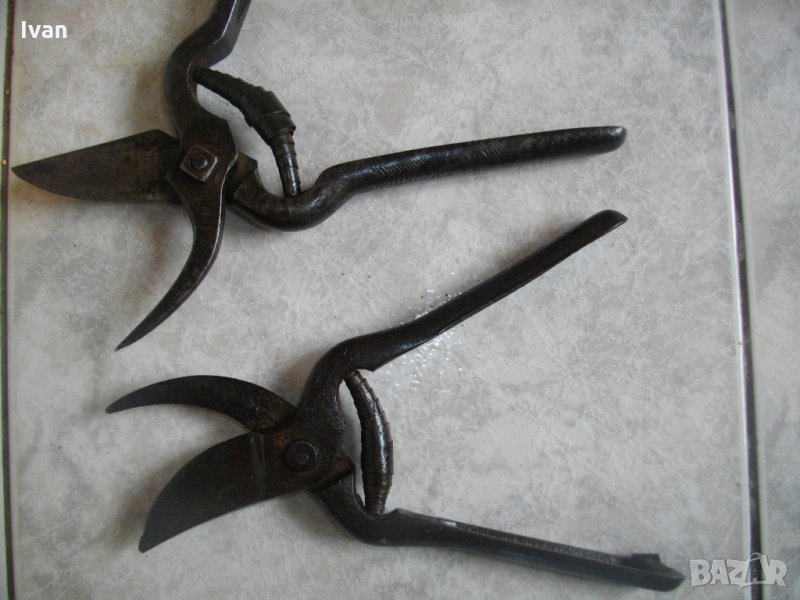 Стара Немска Лозарска-Овощарска Ножица-Ръчно Кована-Ретро-Винтидж, снимка 1