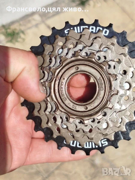 Венец касета 6 скорости на винт за велосипед колело Shimano tz 500, снимка 1