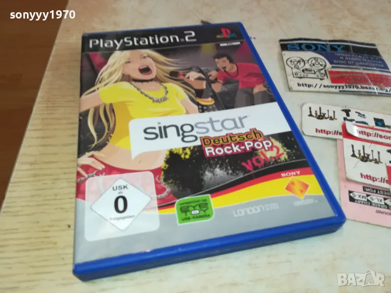 SINGSTAR ROCK-POP SONY PS2 GAME 12211220, снимка 1