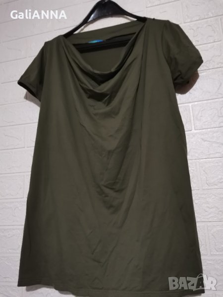 СТРАХОТНА ТУНИКА В ТЮТЮНЕВО ЗЕЛЕН ЦВЯТ XL-2XL , снимка 1