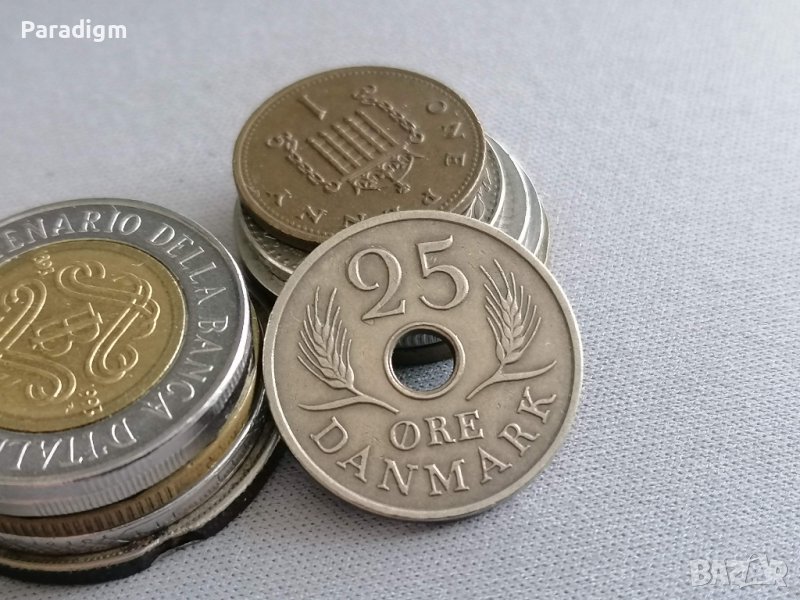 Mонета - Дания - 25 оре | 1967г., снимка 1