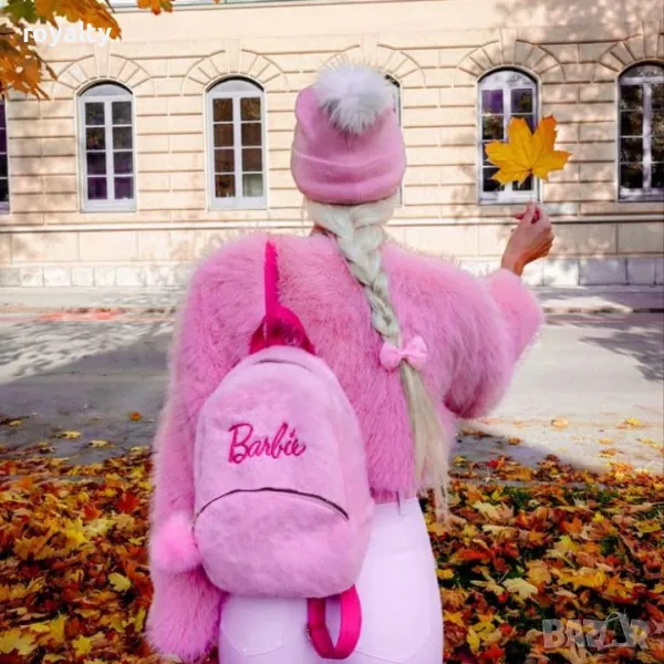 Розова дамска раница Barbie , снимка 1
