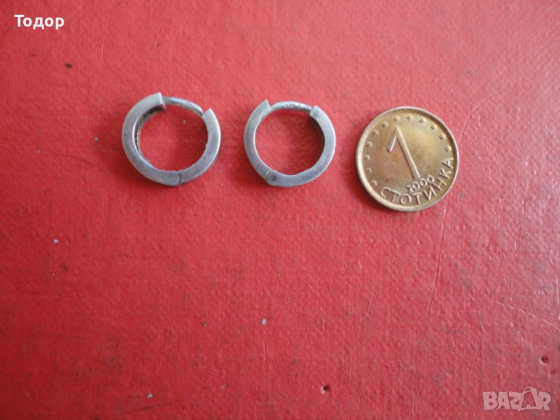 Сребърни обеци обици 925  1 , снимка 1