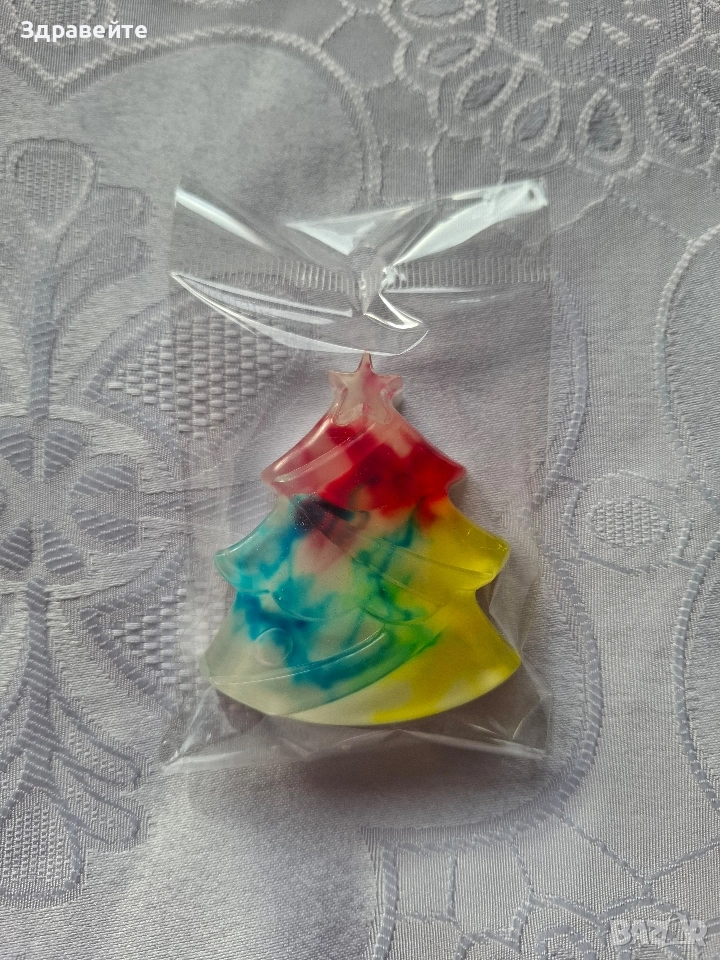 Красиви коледни ароматизирани сапунчета за подаръци, снимка 1