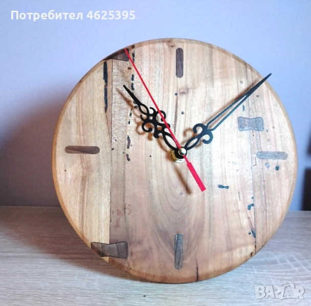 Ръчно изработен стенен часовник , снимка 1