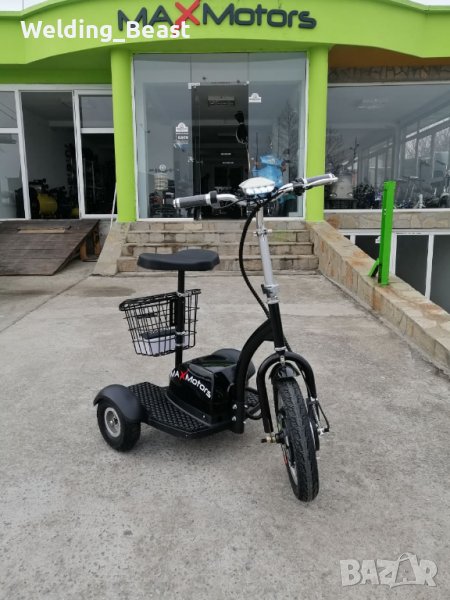 Електрически триколки с предно предаване А2 500W/48V/12Ah BLACK , снимка 1