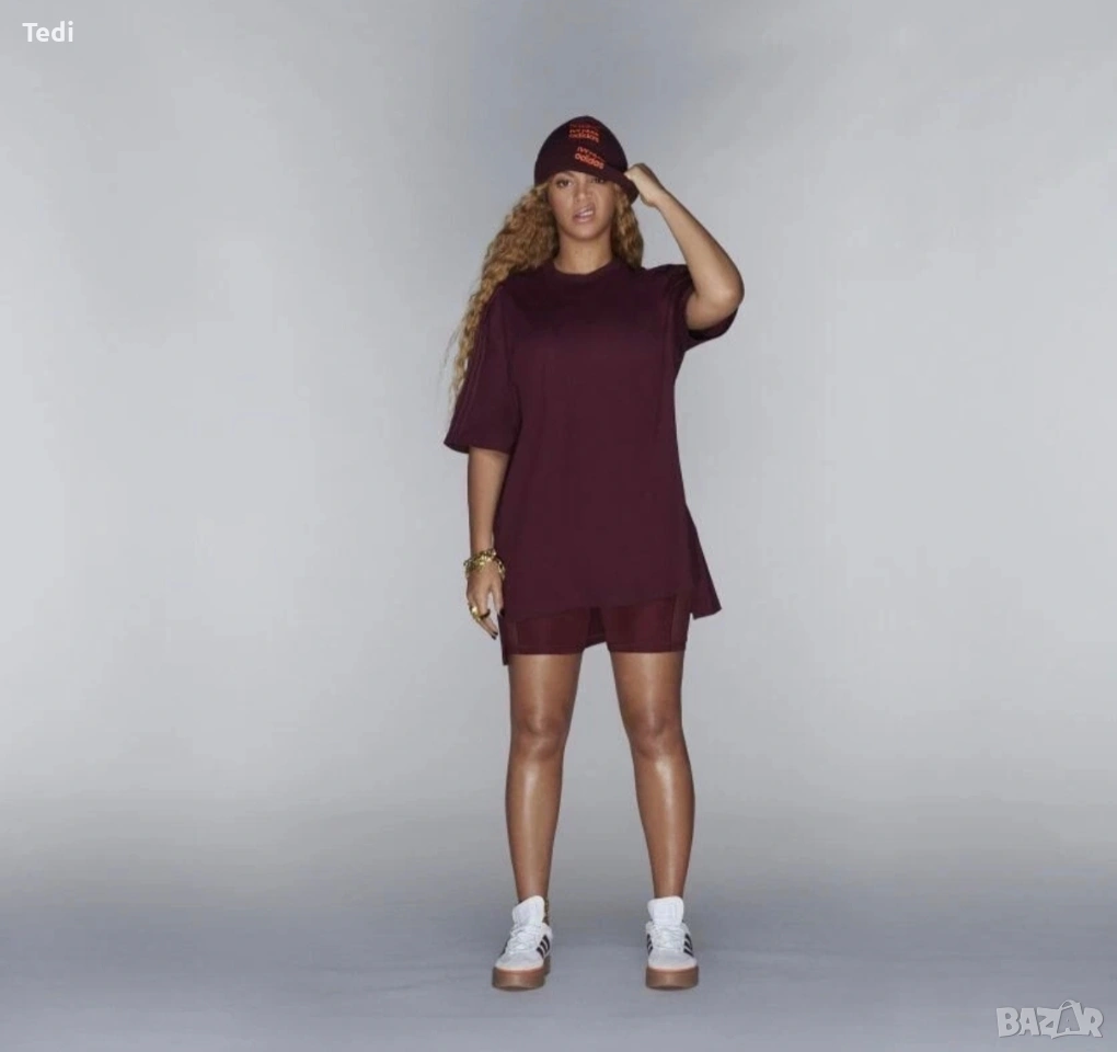 Нова Червена Спортна Тениска Adidas X Ivy Park Размер S, снимка 1