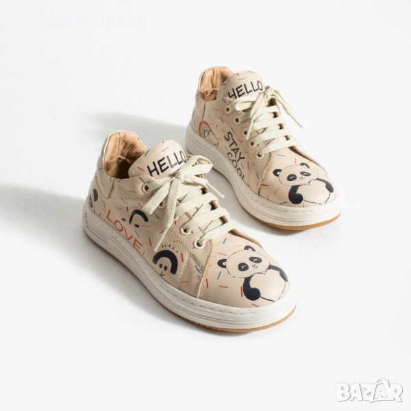 Анатомични дамски кецове от естествена кожа | Марка Tuasolea, снимка 1