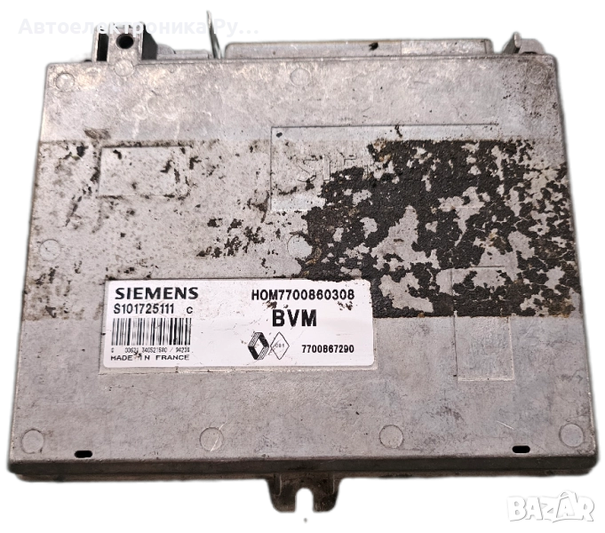 компютър RENAULT LAGUNA 1.8, SIEMENS, S101725111 C, S101725111C, HOM7700860308 BVM , снимка 1