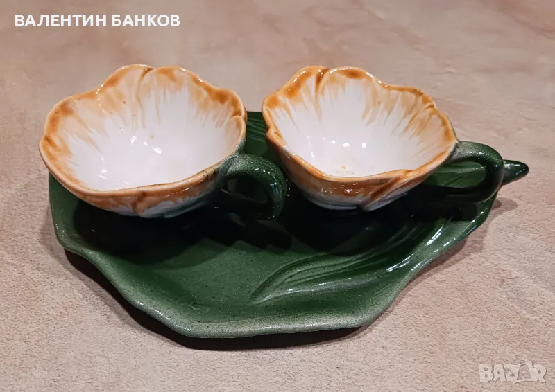 Чашки за кафе порцеланови ръчна изработка - УНИКАТ, снимка 1