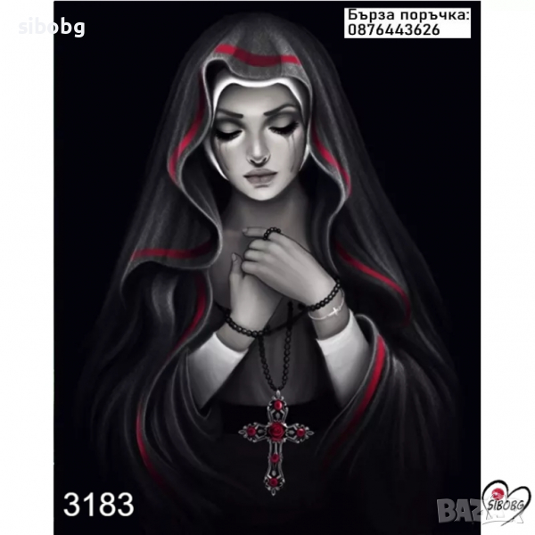 ДИАМАНТЕН ГОБЛЕН Избягалата монахиня, снимка 1