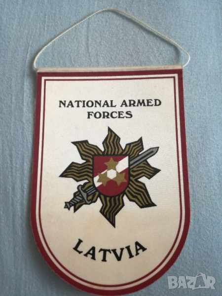 Флагче на въоръжените сили на Латвия, снимка 1
