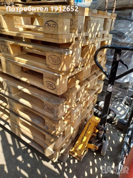 Продава европалети с печати epal с размери 80/120см.бели и жълти.продава според потребностите?, снимка 1