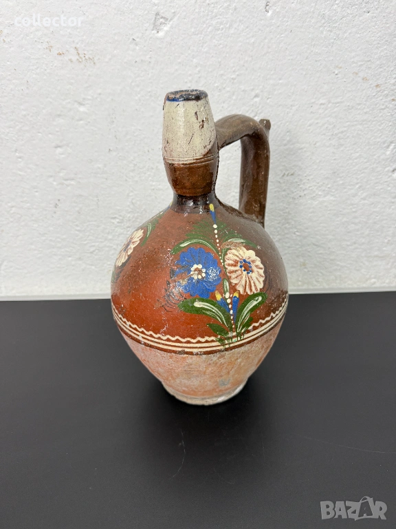 Автентична рисувана стомна / гърне / крондир. №7801, снимка 1