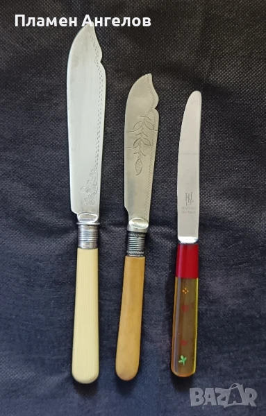 Стари, антикварни ножове, ножчета 3броя., снимка 1