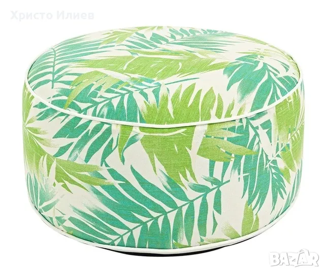 Надуваем пуф с калъф до 110кг водоустойчив за плаж къмпинг пикник градина, снимка 1