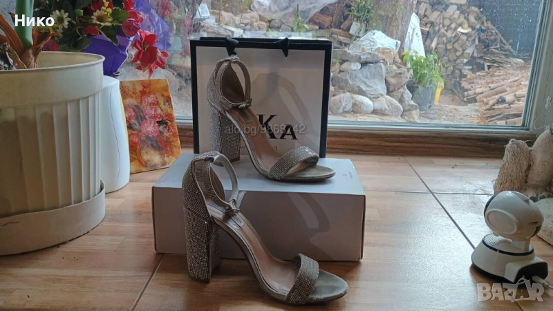 Steve Madden Сандали “Carrson” с дебел ток запазени, оригинал., снимка 1