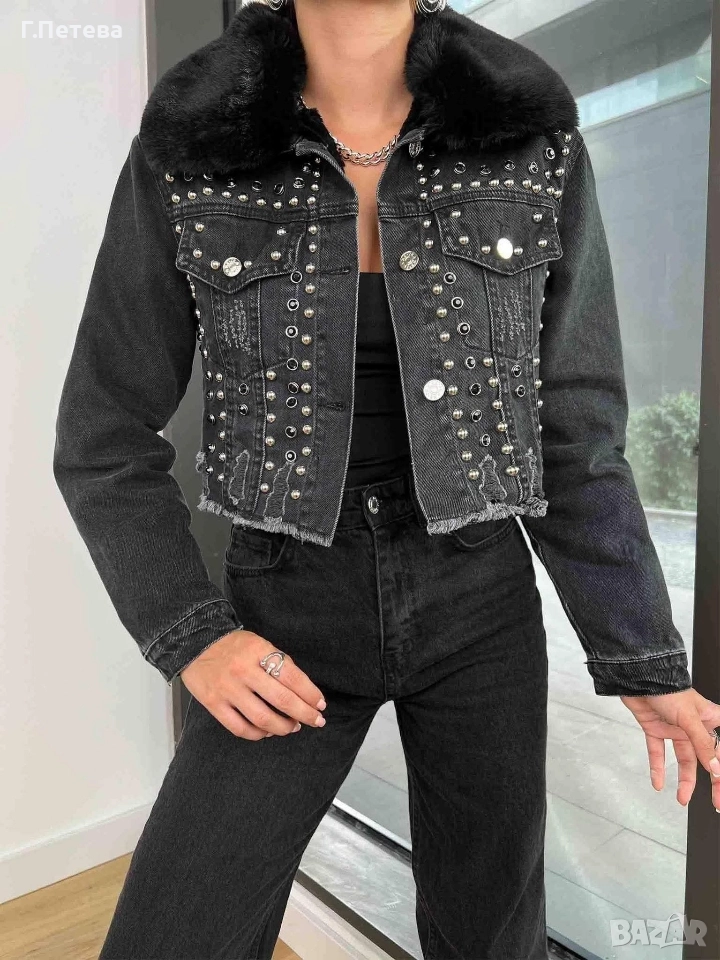 ❌Дънково яке С М Л , снимка 1