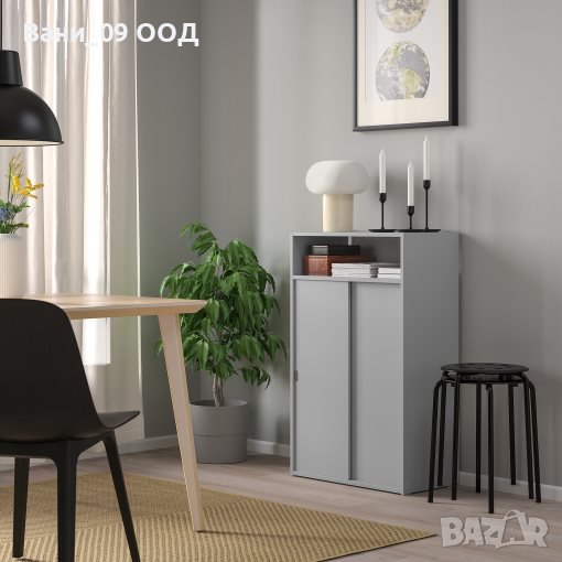 Практичен шкаф в светлосив цвят, снимка 1