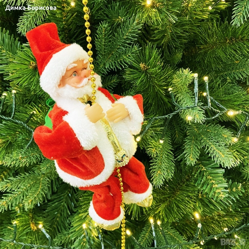 Катерещ се по мъниста Дядо Коледа., снимка 1