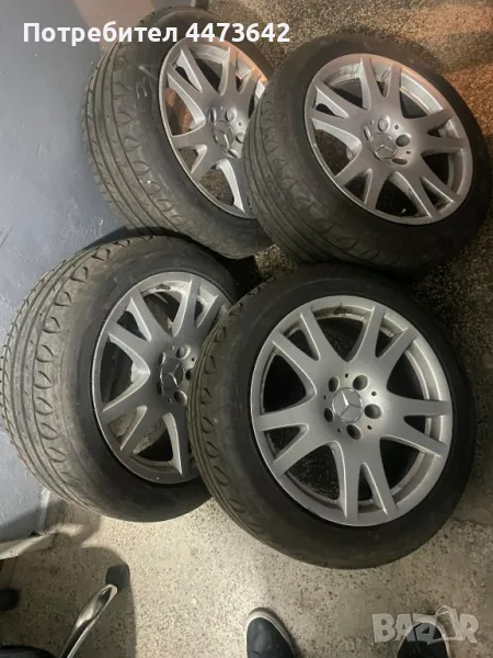 джанти и гуми за Mercedes W211 W219 17 цола , снимка 1