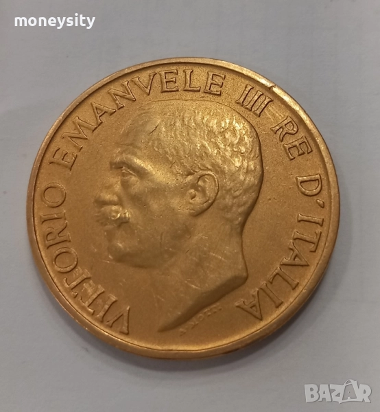 Златна монета 100 Лири Италия, снимка 1