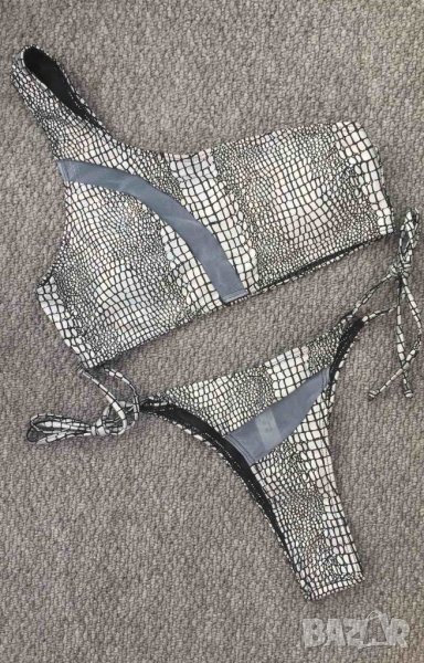 Сребрист бански асиметричен, снимка 1