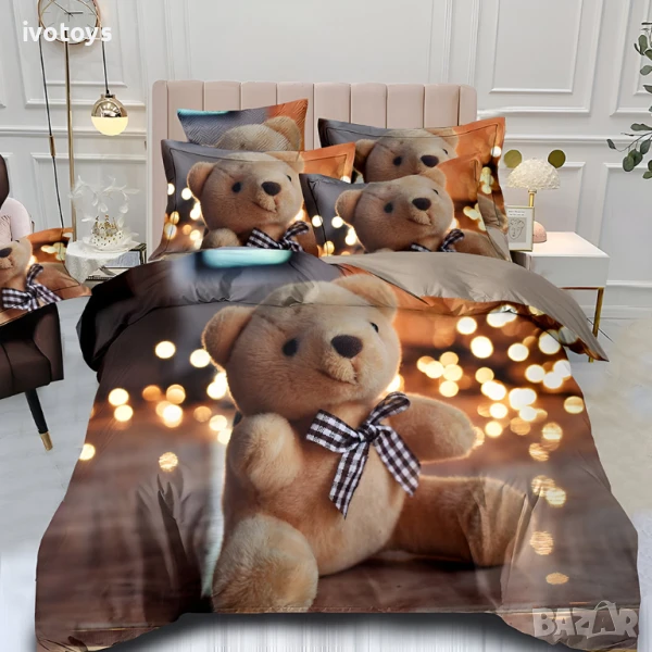 Двулицево спално бельо, 6 части (реално изображение) - Модел WS18077, снимка 1