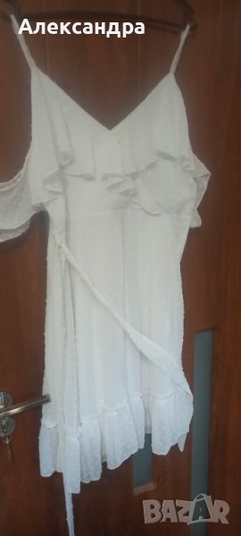 Бяла рокля XL, снимка 1