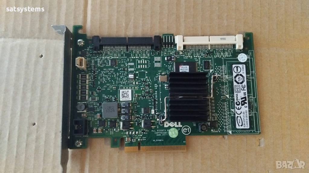 Dell Perc 6i E2K-UCP-61 UW637 PCI-E Raid Controller Card, снимка 1