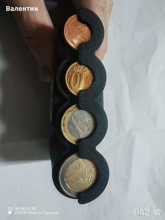 Монетник ДЖОБЕН - за  евро монети, снимка 1