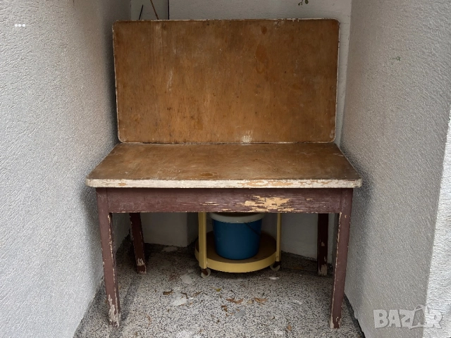 разтегателна, дървена кухненска маса 110/ 60 (120) / h 75, снимка 2 - Маси - 52826873