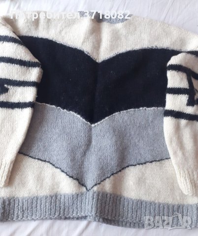 Пуловер с ноти, снимка 2 - Блузи с дълъг ръкав и пуловери - 40590613