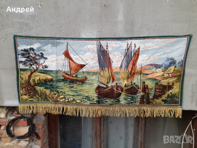 Старинен ковьор,покривка за стена #242, снимка 2 - Антикварни и старинни предмети - 44622646