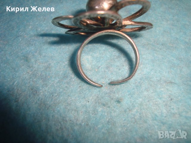 СРЕБЪРНО ЦВЕТЕ - ФЛОРАЛЕН АРТ ДИЗАЙНЕРСКИ СРЕБЪРЕН РЕГУЛИРУЕМ ПРЪСТЕН БИЖУ ВИСОКА ПРОБА СРЕБРО 25102, снимка 9 - Пръстени - 35828522