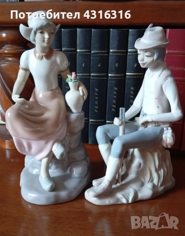 Колекционерски испански порцелан                 ппорцелан Две фигури на фирми.