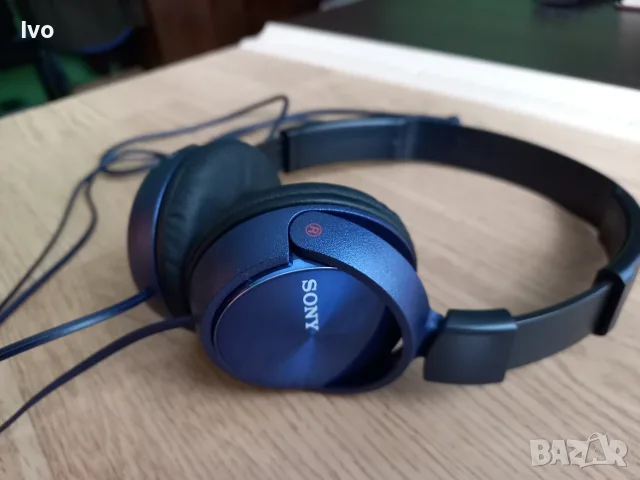 Сгъваеми жични слушалки Sony (Сини) – Нови, снимка 7 - Слушалки и портативни колонки - 55970684