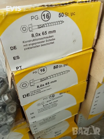 Винт, винтове дърво шестостенна глава, TORX, шайба, връх 17, цинк-ламелно покр. торнадо, разл. р-ри, снимка 5 - Железария - 51018070