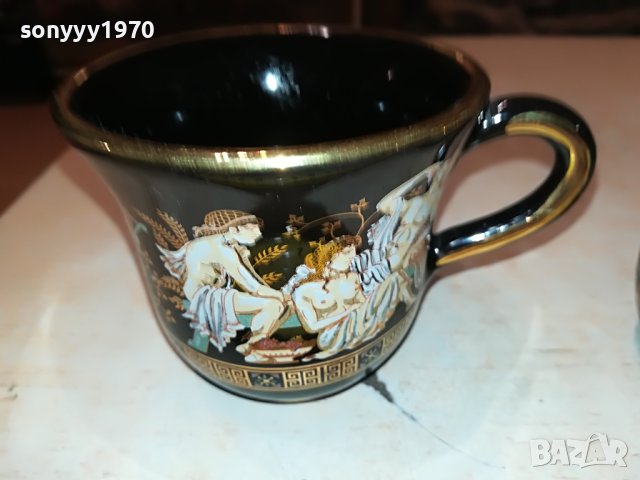 terracotto-hand made 24k gold чаши за кафе-2БР M0306232047, снимка 2 - Колекции - 40939309