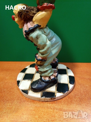 Стара Статуетка на Два Клоуна от Полиризин Valentino/Италия, снимка 11 - Статуетки - 52577268